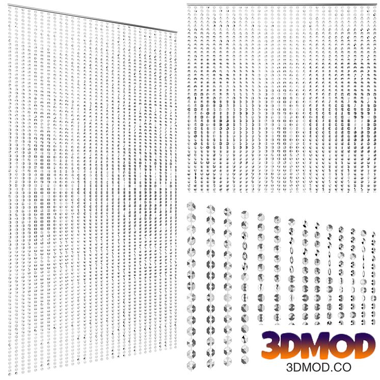 Curtains made of beads "Monpensier 14"
