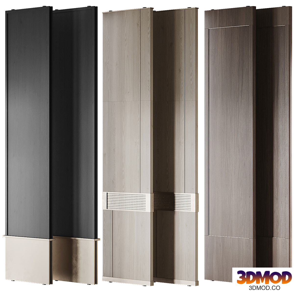 A set of rotating partitions for zoning space