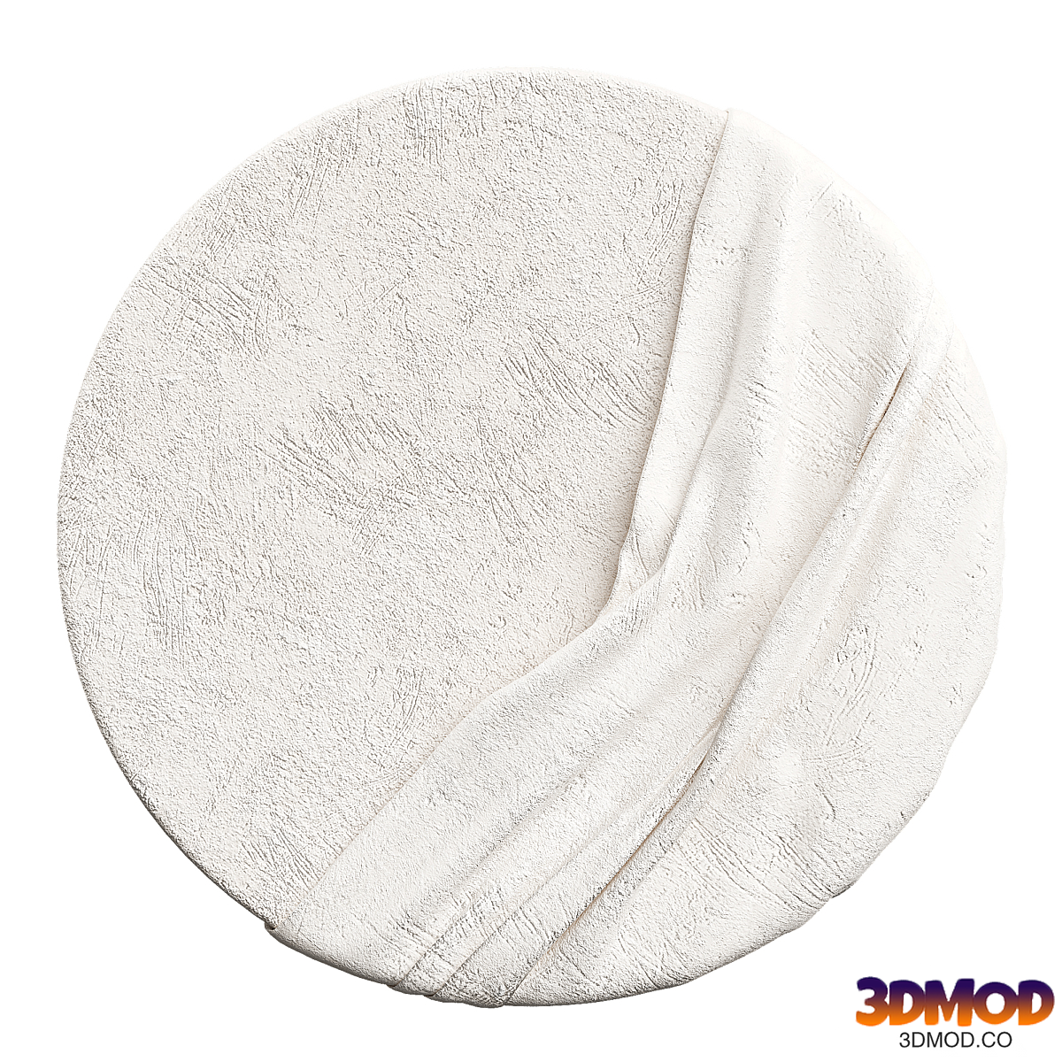 Round plaster panel