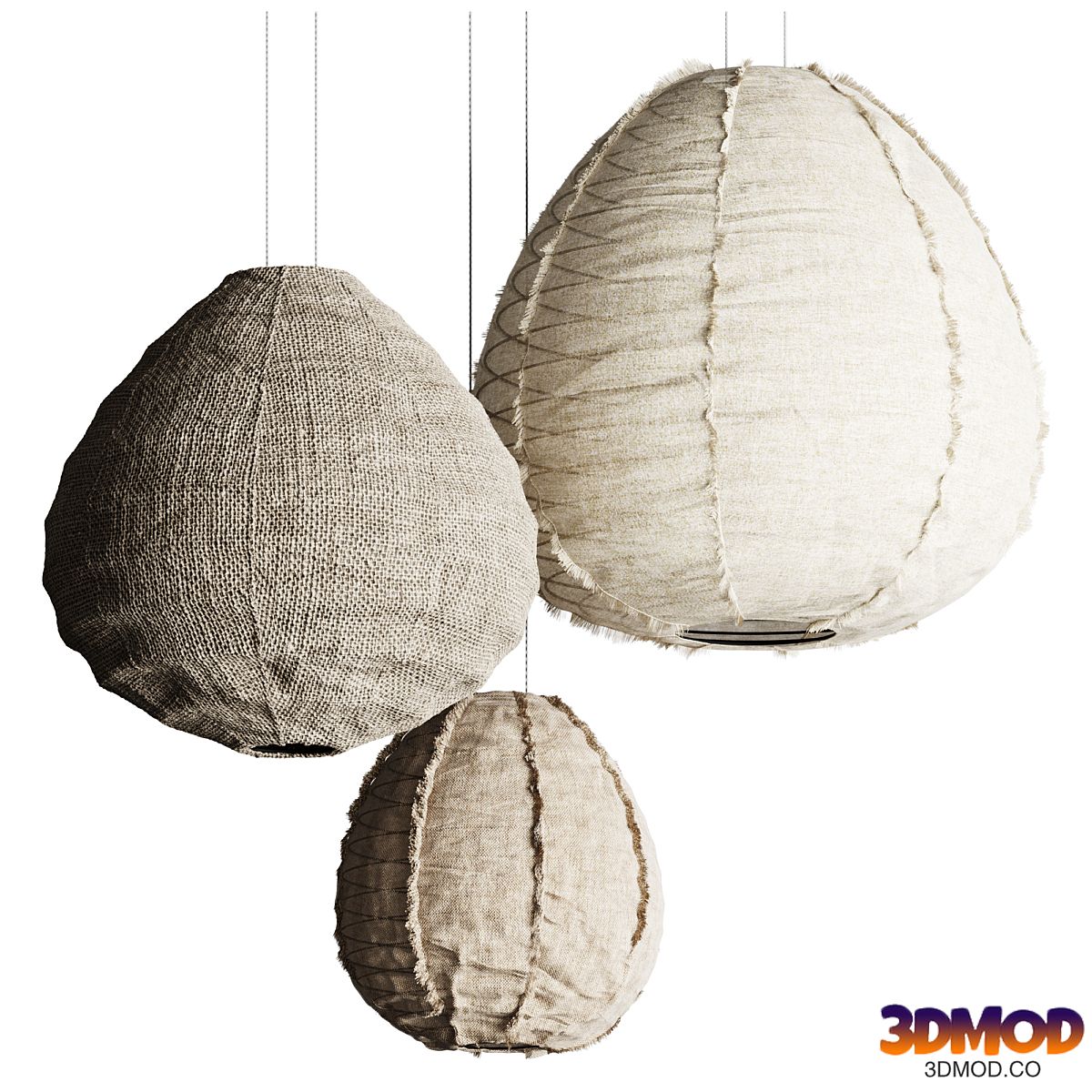 Suspension en lin Wabi Sabi Beige