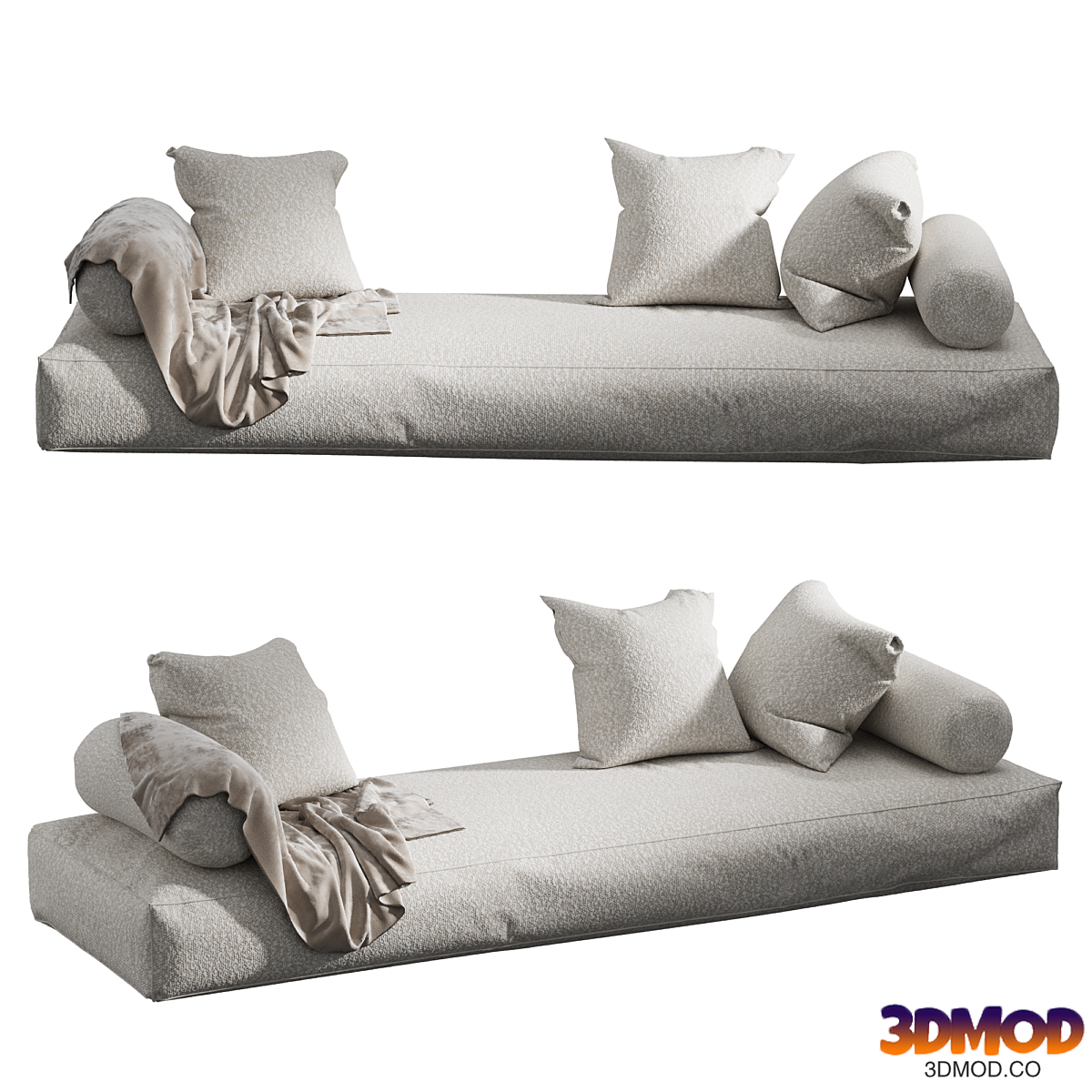 Set of decorative pillows, pillows on the windowsill