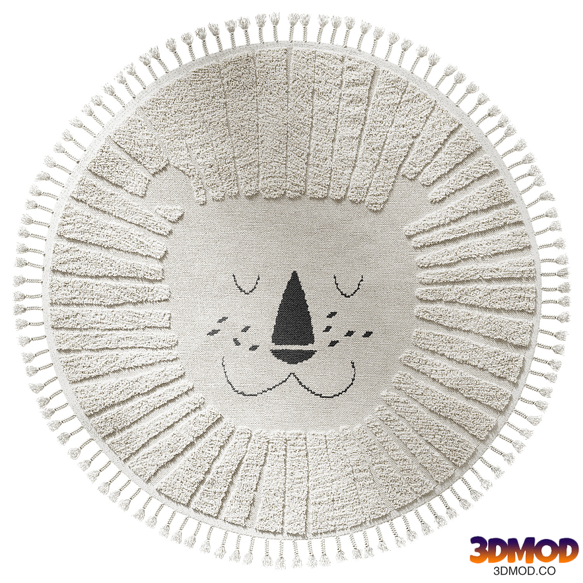 Benuta Kids rug Momo Lion set of round rugs