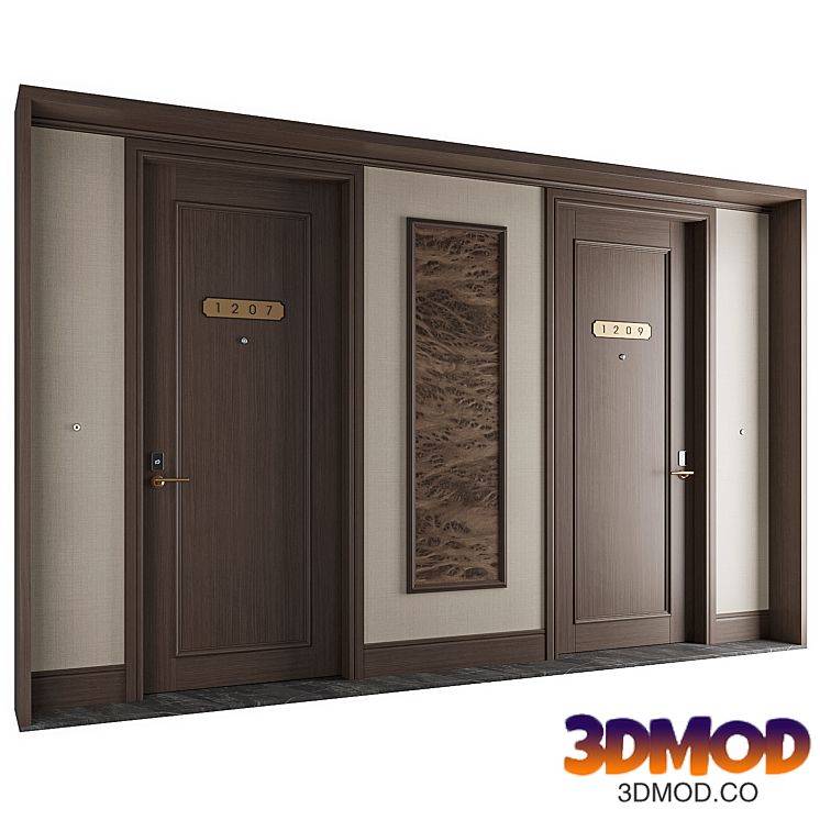 Modern Hotel Door 014