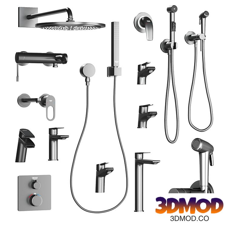 Set of Clever and Grohe faucets