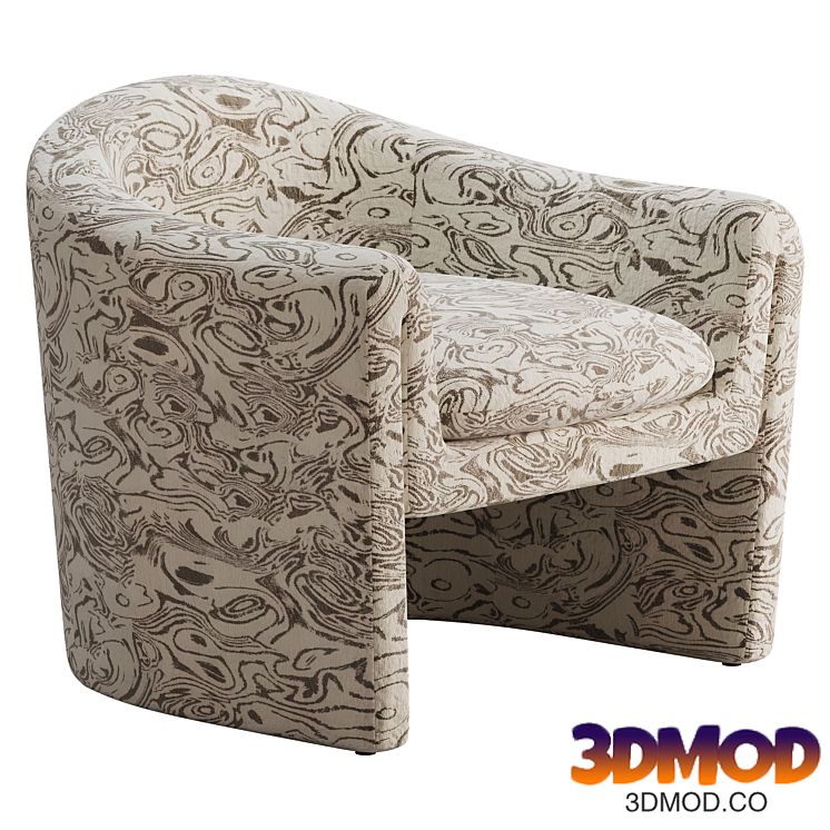 Willow Jacquard Sculptural Chair