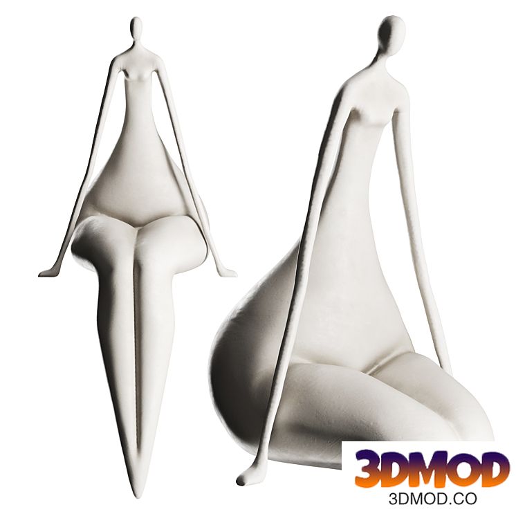 Abstract human sculpture 15