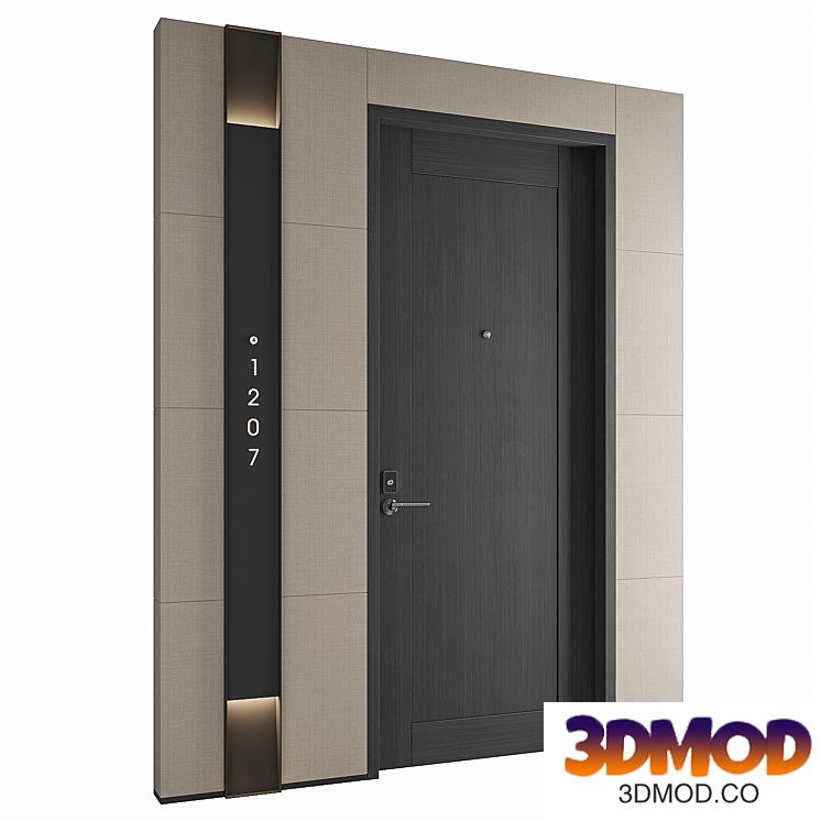 Modern Hotel Door 018