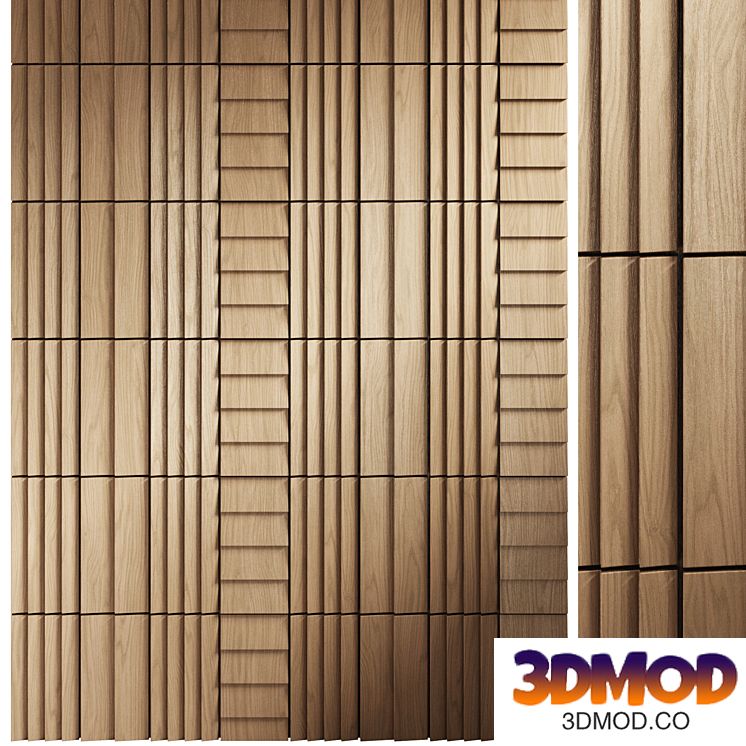 Wooden Tiles Wall Panel 1