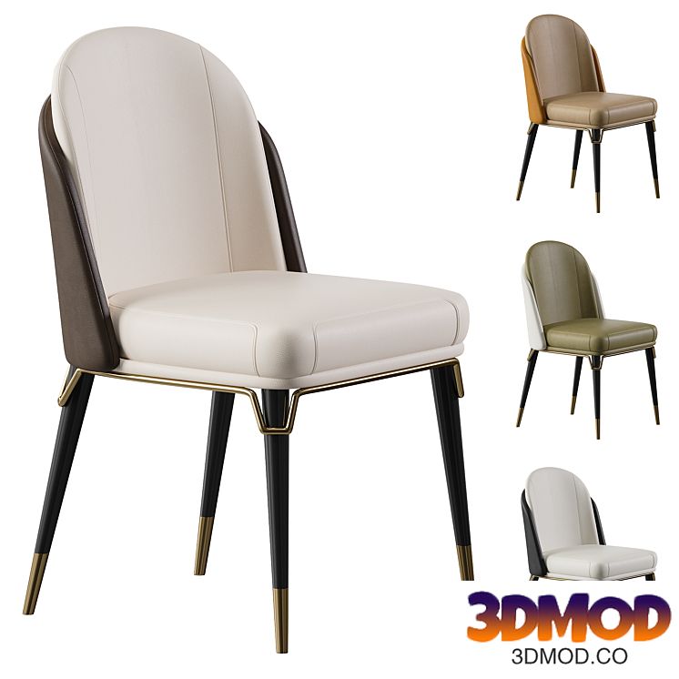 Designer chair in leather PALMER