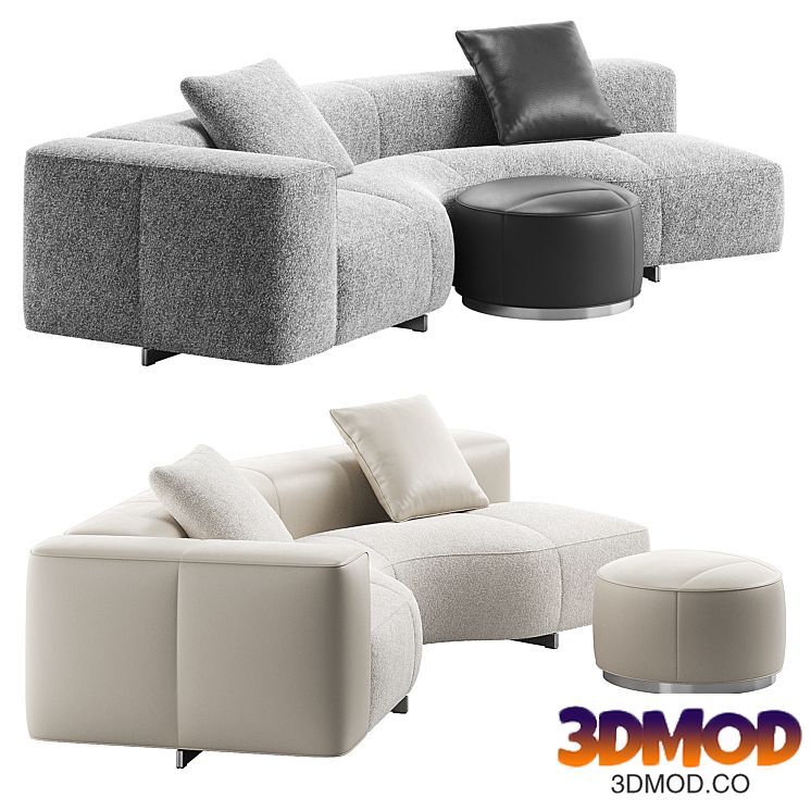 Yves Small Sofa 02 by Minotti