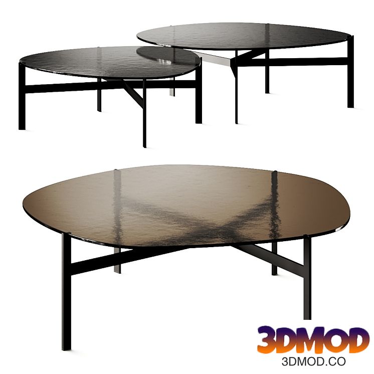 Bonaldo Flac Glass Coffee Table