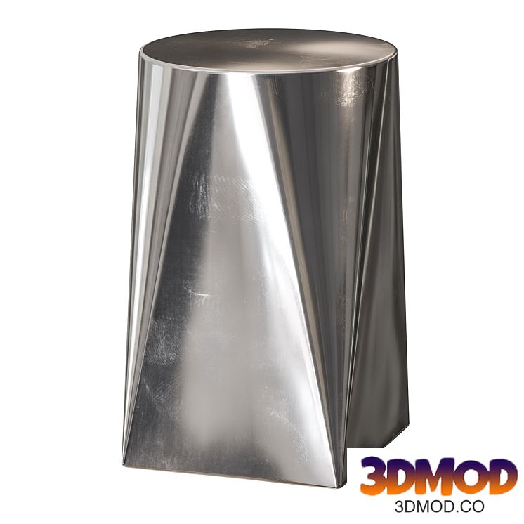 Zara Home Stainless Steel Side Table