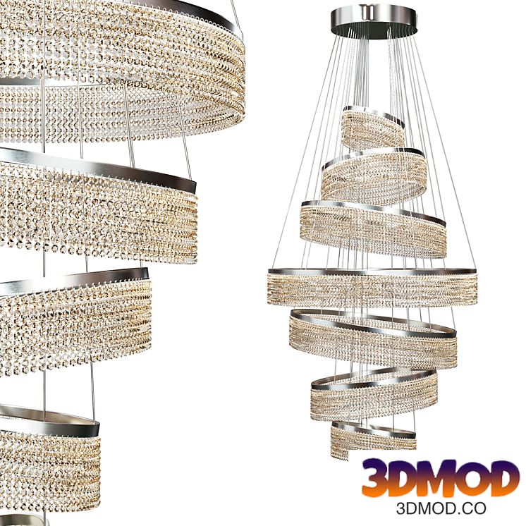 Lampatron Ring chandelier and lamp MELCHIOR TOP