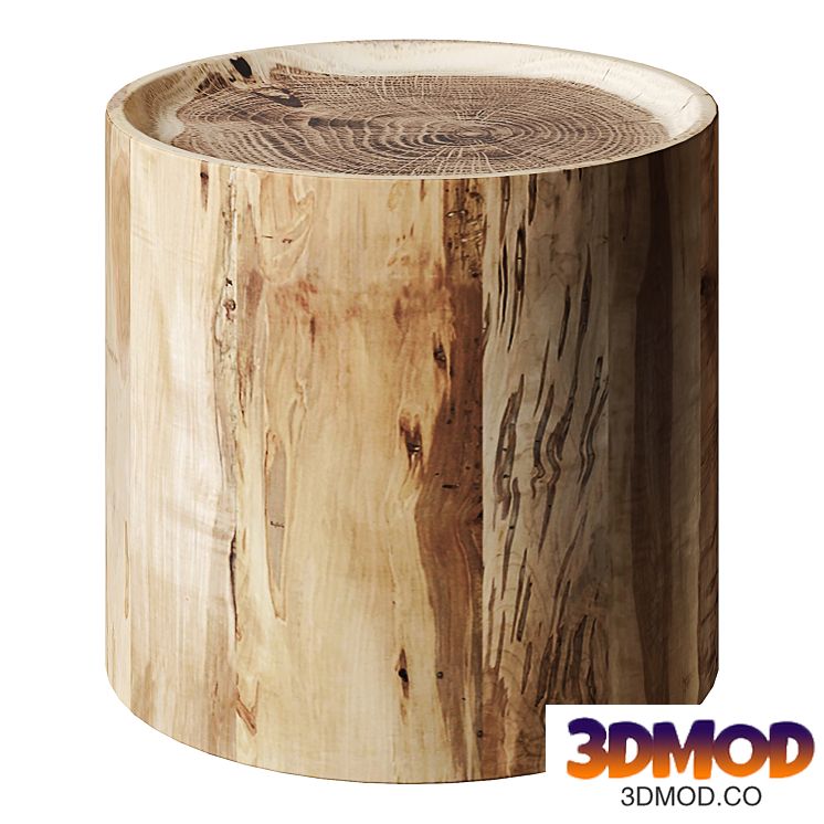 Wood Round Coffee Table Rustic Look
