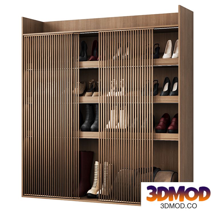 Shoe cabinet with filling 002
