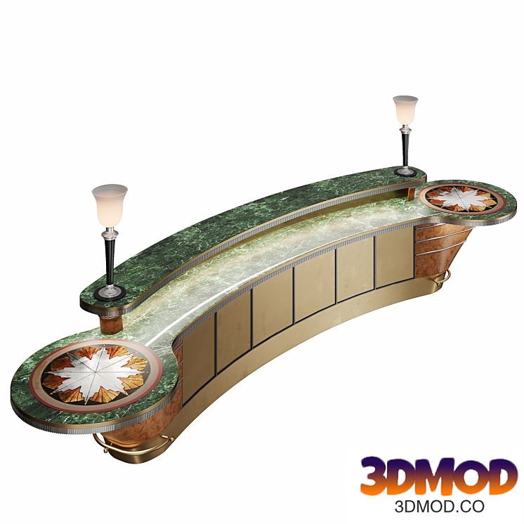 Art Deco bar counter