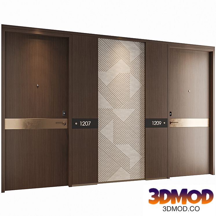 Modern Hotel Door 006