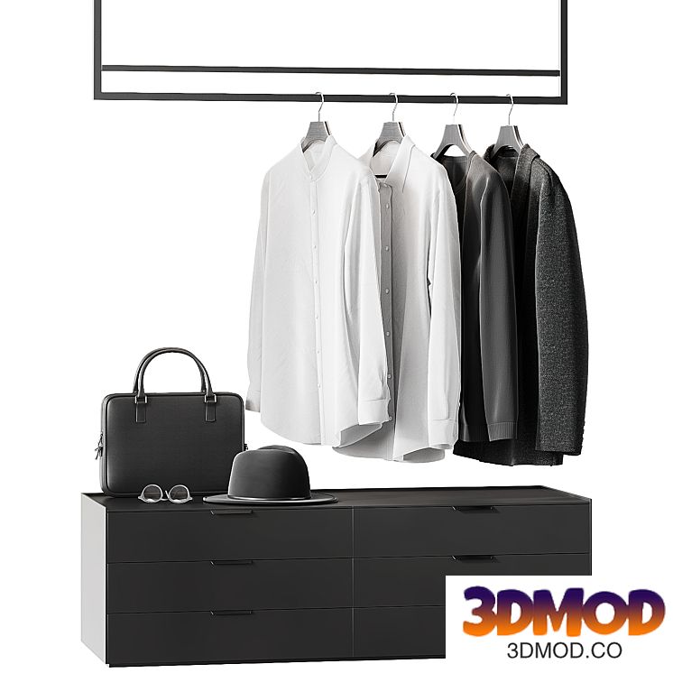 Wardrobe with backlight