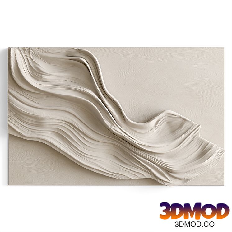 Panel with waves