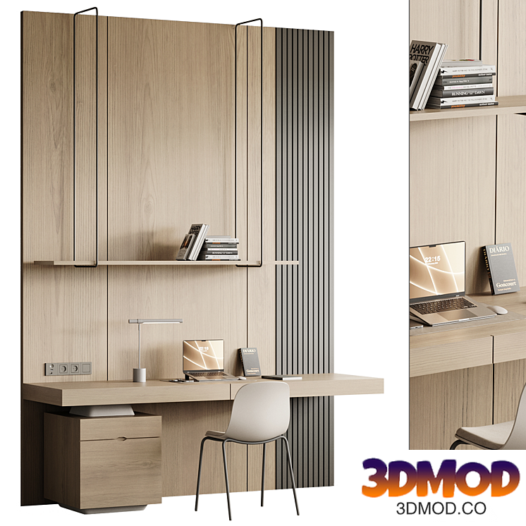 Workplace For Interior 08