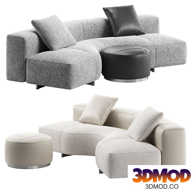 Yves Small Sofa 03 by Minotti