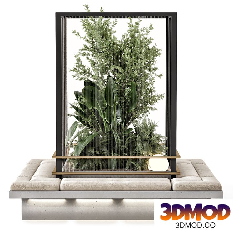 Indoor Plants Garden Behind the Glass - Set 2276