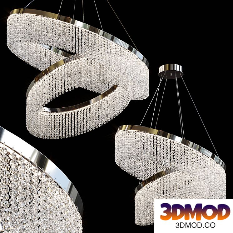 Hanging chandeliers MELCHIOR DUO by Lampatron