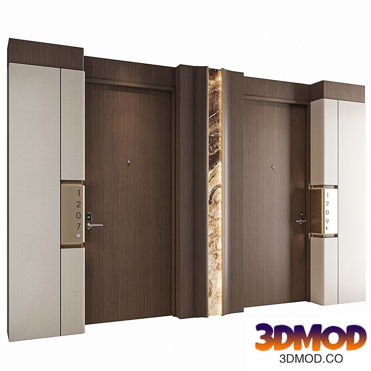 Modern Hotel Door 012