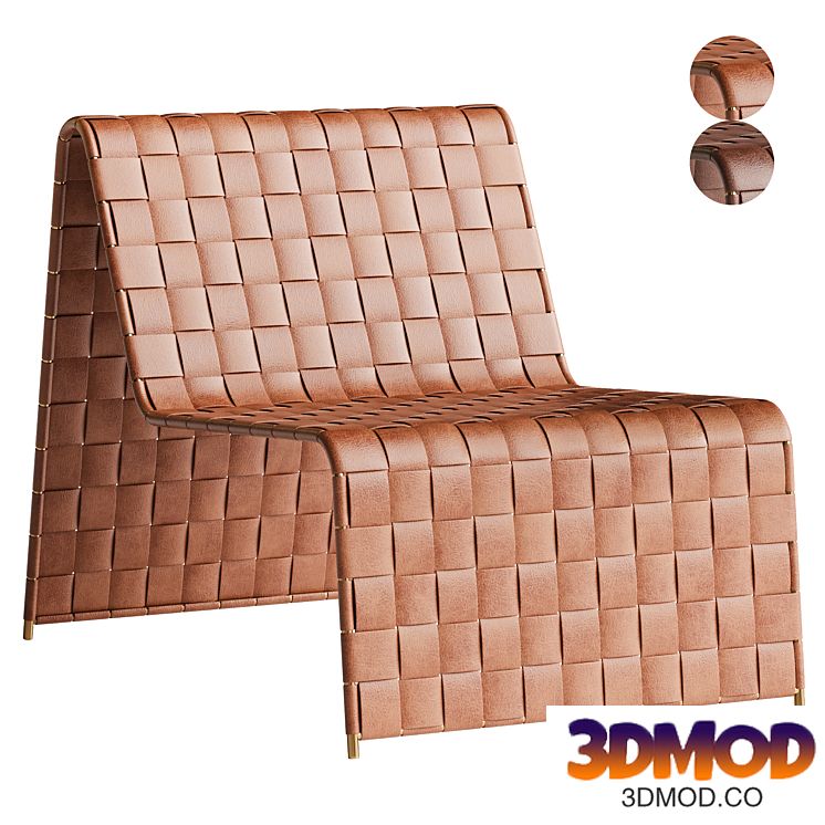 Saddle Leather Accent Chair