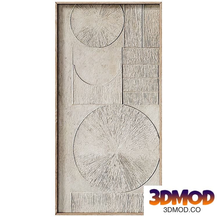 Decorative panel 3D ART RELIEF 165