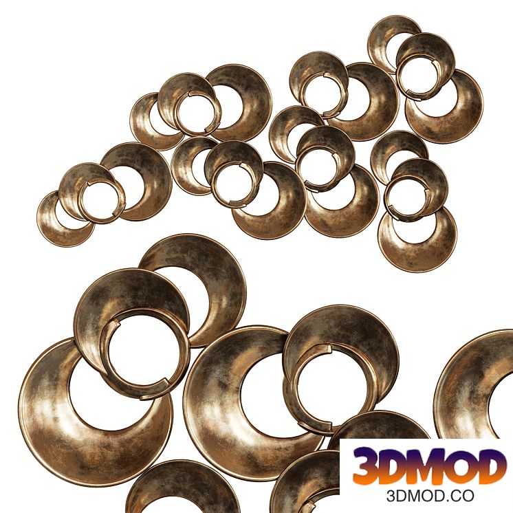 Antique Gold Ring Wall Decor
