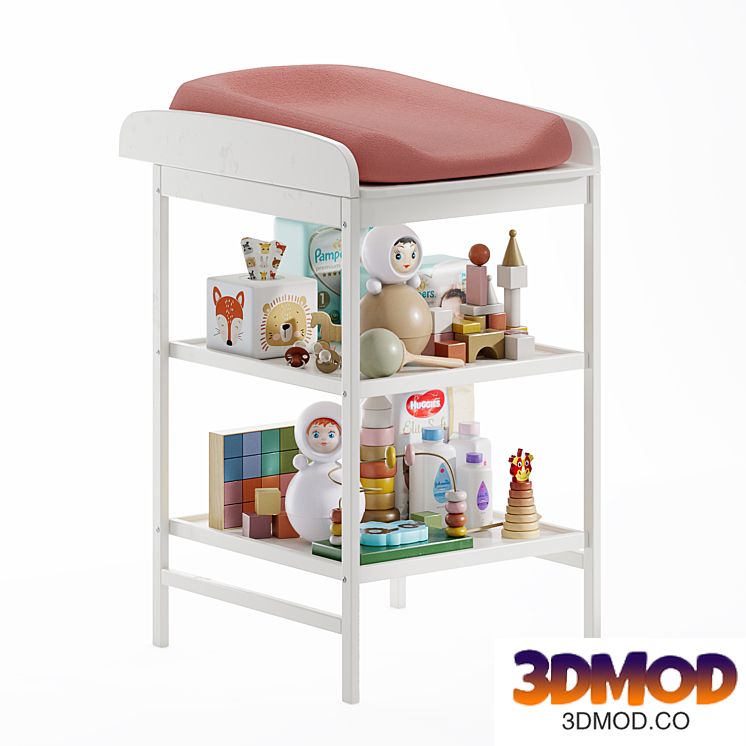 Changing table with shelves Anice Laredoute