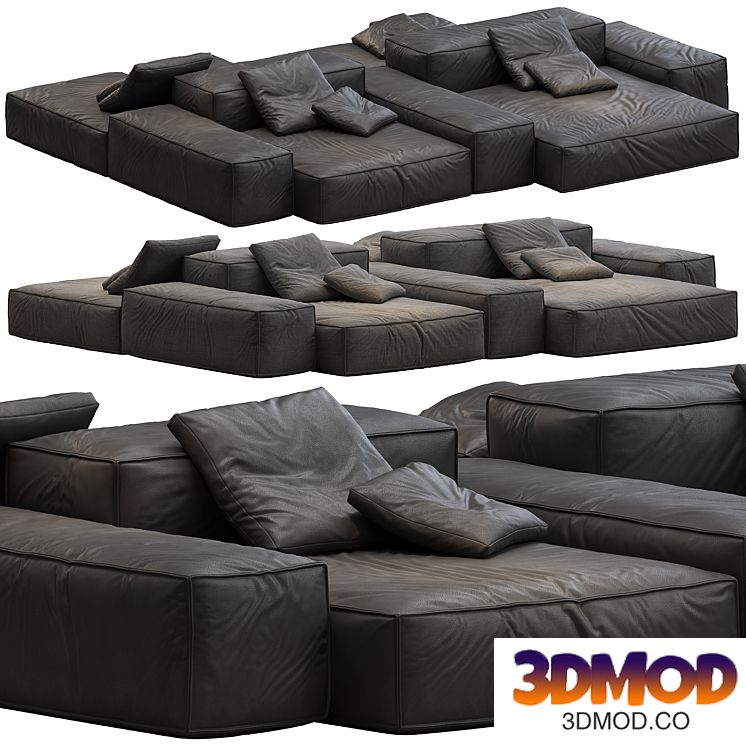 Modular Sofa Extrasoft from the Living Divani brand