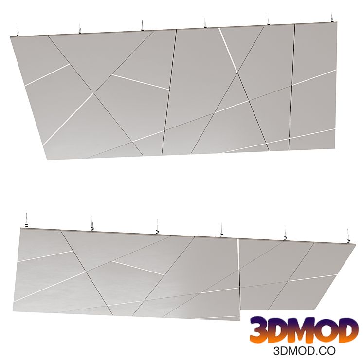 Suspended ceiling with lighting 1