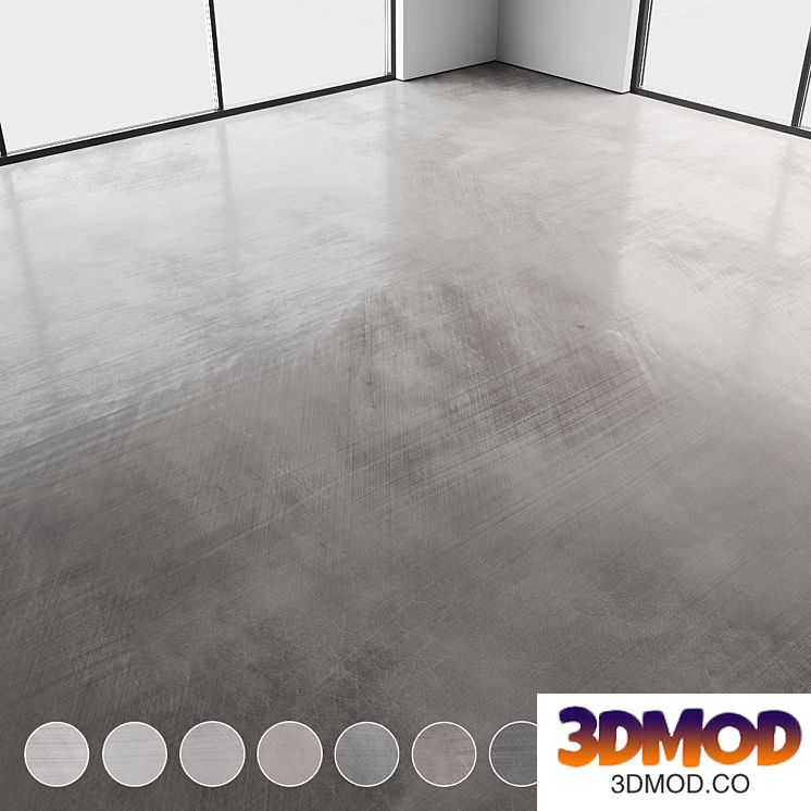 Self-leveling concrete floor No. 37