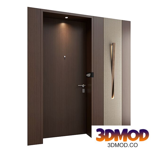 Modern Hotel Door 002