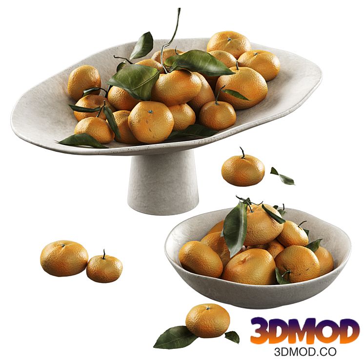 Bowls of tangerines