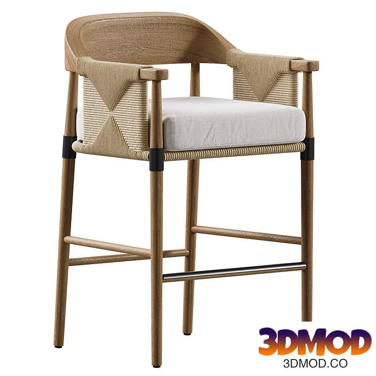 Arteriors Estes Outdoor Bar Stool