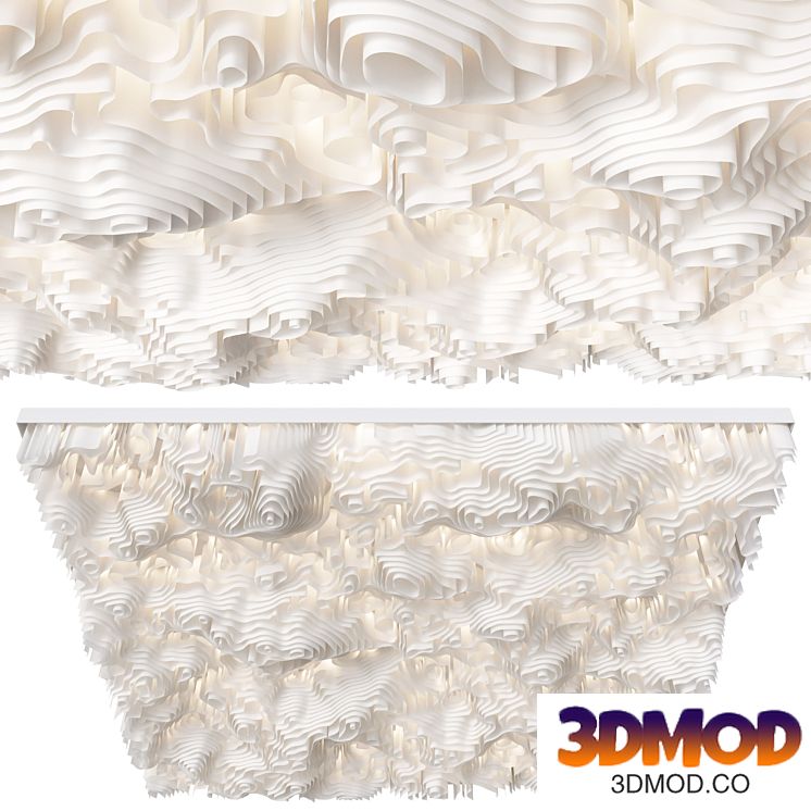 Decorative fabric ceiling