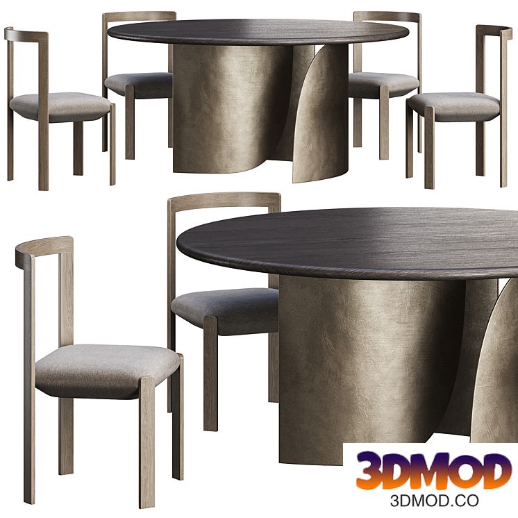 Table Sail by Nature Design and chair Motyga CH02 by NW.Bureau