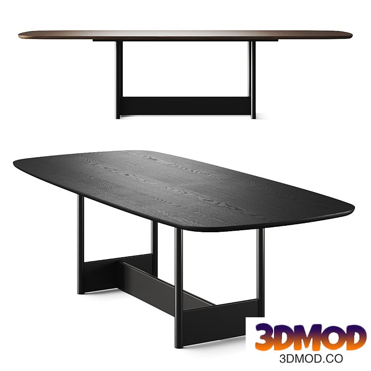 Bonaldo Canvas Wood Dining Table
