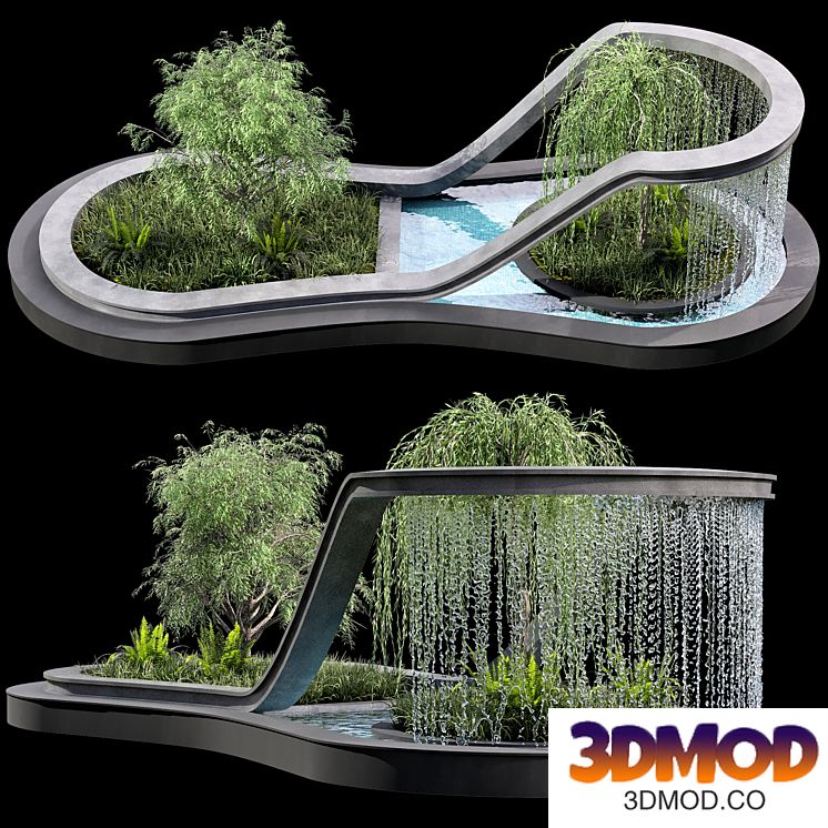 Waterfall Fountain Cascade No13