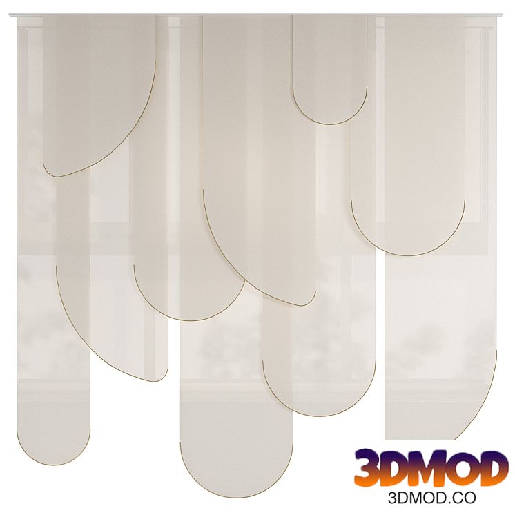Leaves blank panel curtains by Studio MTX
