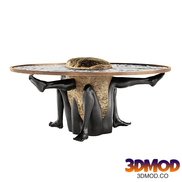 Coffee Table Fusion of Nature and Human
