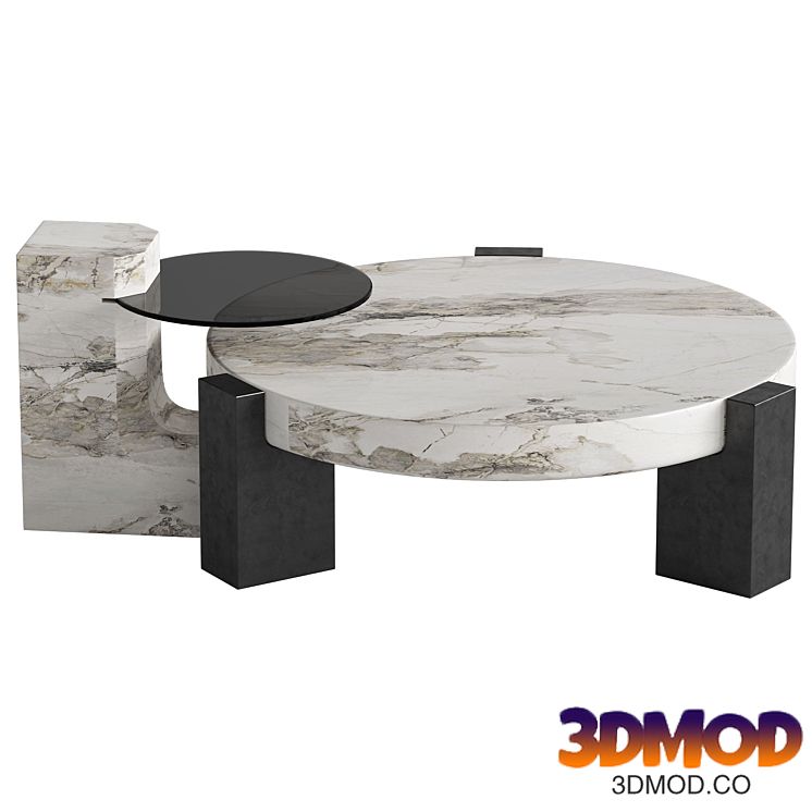Elegant Round Marble Coffee Table