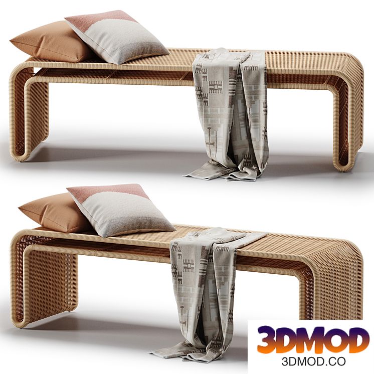 Penida Wicker Bench