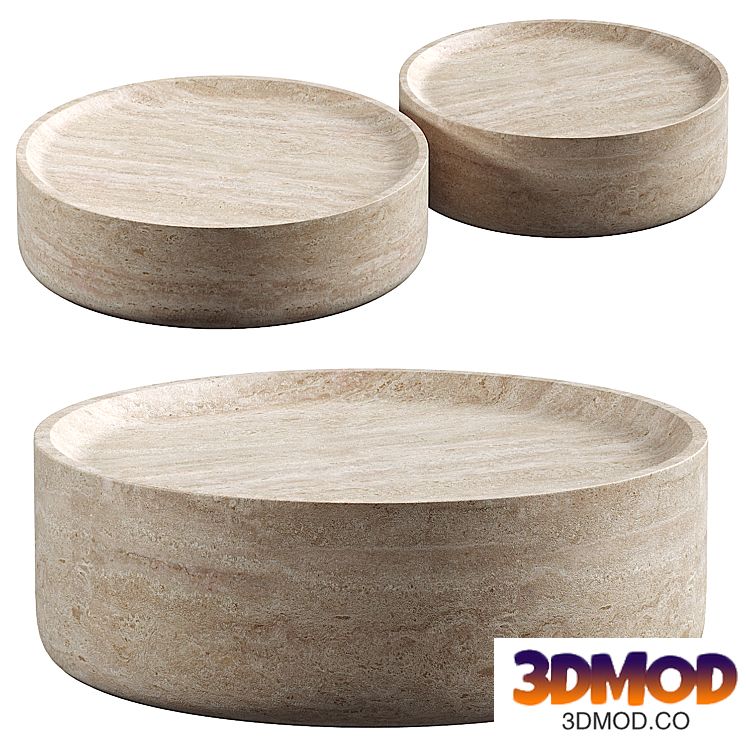 ZARIAH TRAVERTINE COFFEE TABLE