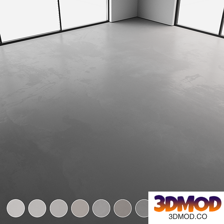 Self-leveling concrete floor No. 38