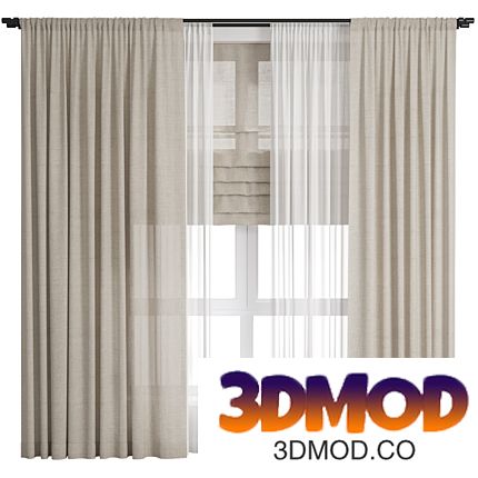 Curtain 50/ Curtains linen