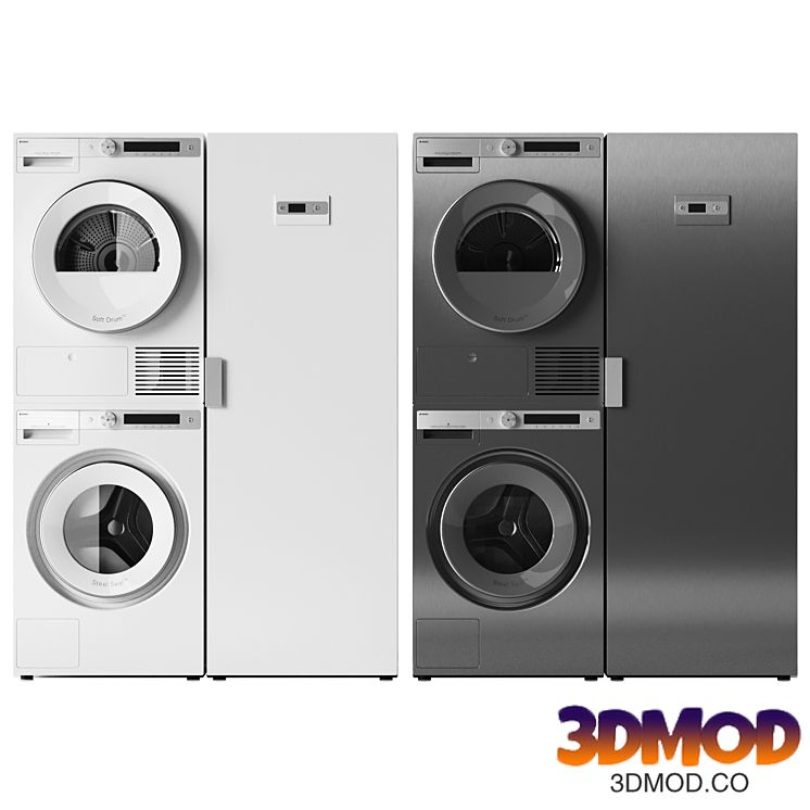A set of equipment from the Asko brand for the laundry room